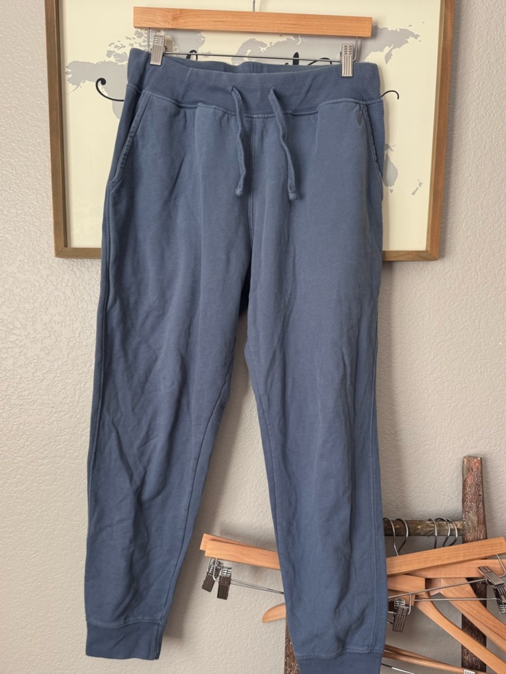 Womens blue all saints blue jogger sweats medium